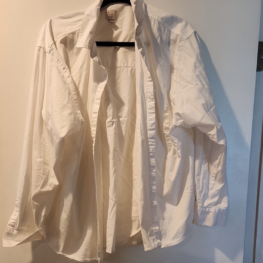 a new day White Button Down Shirt